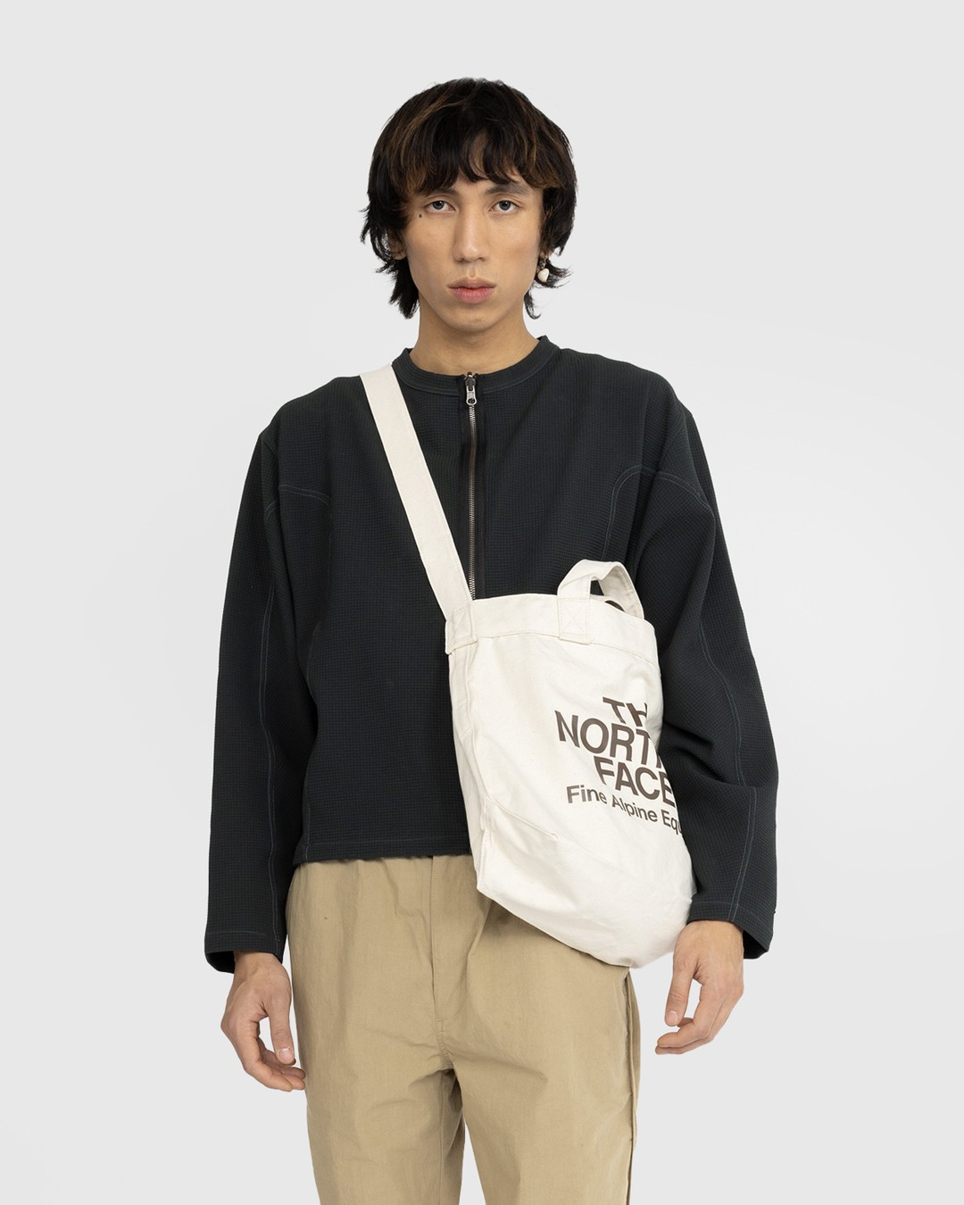 The North Face Adjustable Cotton Tote Bag Beige Highsnobiety Shop